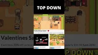Thumbnail: VALENTINES SALE! - Platformer and Top Down 2D Game Template in Unity
