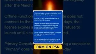 Thumbnail: PSN DRM Update Has Gamers ANGRY #ps5 #playstation #psn #playstation5 #drm
