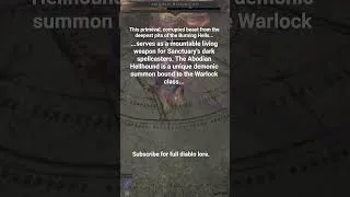 Thumbnail: Who Is Abodian Hellhound? #diablo4 #gaming #lore #gamelorearchive