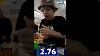 Thumbnail: 3x3 Rubiks Cube WORLD Record 2.76