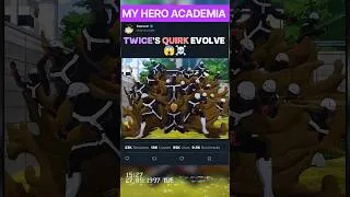 Thumbnail: TWICE'S QUIRK EVOLVES 😱☠️ | #myheroacademia #edit #mha #amv #anime