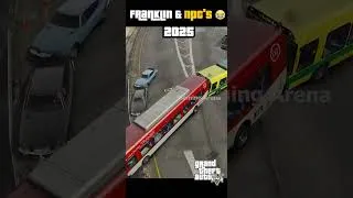 Thumbnail: Franklin’s Genius NPC Trap in GTA 5 😂 | Flyover Chaos! #shorts