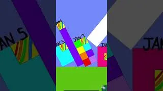Thumbnail: Numberblocks S1 Ep6 #gamingwithadam #numberblocks #shorts #algodoo