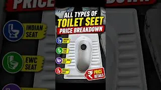 Thumbnail: all types of toilet seet price breakdown #youtubeshorts