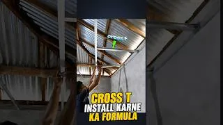 Thumbnail: Cross t install karne ka formula false ceiling #shorts