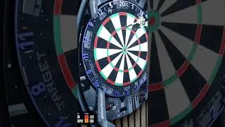 Thumbnail: Got to be one of the hardest shots in darts #darts # #dartcounter #dartsplayer #171 #targetdarts