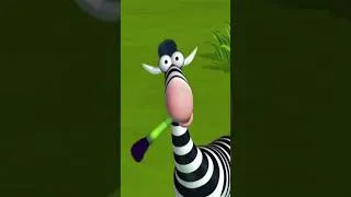 Thumbnail: The most artistic Zebra ever! 🎨✨ #gazoon #shorts #cartoon