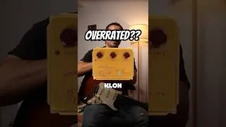 Thumbnail: Why This Famous Pedal is Overrated #GuitarPedals #PedalShowdown #TubeScreamer #BossDS1 #KlonCentau
