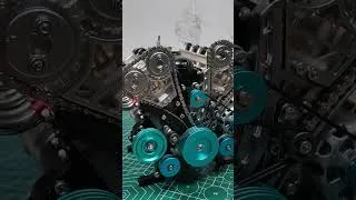Thumbnail: Building a V8 Engine Oil Filter, Manifold & First Power-On #part5 #ASMR #Mechanic #Metal #Shorts