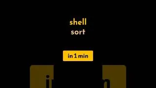 Thumbnail: Shell Sort in 1 min | #geekific #shellsort #in1min