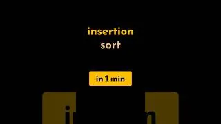 Thumbnail: Insertion Sort in 1 min | #geekific #insertionsort #in1min