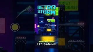 Thumbnail: ID: 125616500 | Retro Storm - by GenaMorphosis | Geometry Dash #gd #geometrydash #synthwave
