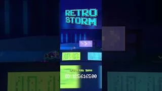 Thumbnail: ID: 125616500 | Retro Storm - by GenaMorphosis | Geometry Dash #gd #geometrydash #synthwave
