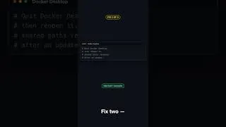 Thumbnail: Docker 'Error While Creating Mount Source Path' FIX #shorts