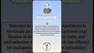 Thumbnail: #plantbreeding #genetics #populationgenetics #gpb #agriculture #plantscience #dna #education #shorts