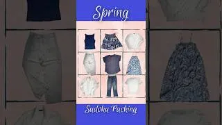 Thumbnail: Sudoku Packing: 27 outfits for Spring in Europe #sudokupacking #travel