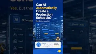 Thumbnail: Can AI Auto Schedule Production