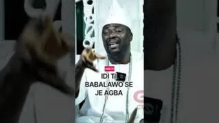 Thumbnail: Idi ti Babalawo se je ÀGBÀ #yorubaculture #yorubaspirituality #africa