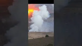 Thumbnail: Kīlauea Volcano Sunrise 🌄 Hawaii Volcanoes National Park Relaxing Ambient #Shorts