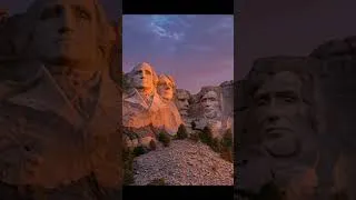 Thumbnail: Mount Rushmore Sunrise 🌄 Black Hills Relaxing Ambient #shorts