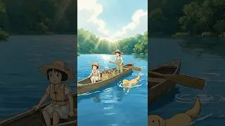 Thumbnail: Cozy Floating Garden Life | Lotus & Bamboo Harvest | Ghibli-Style ASMR #peaceful #relaxation #anime