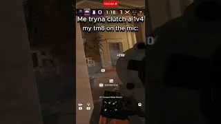 Thumbnail: When you're tryna clutch and your teammate does this in the mic #siege #memes #funny  #shorts