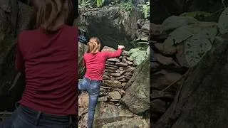 Thumbnail: Build a shelter out of rocks #survival #survivalshelter