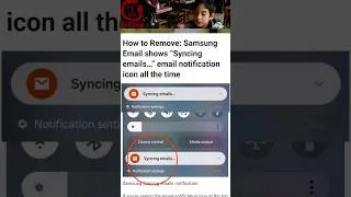 Thumbnail: How to Remove "Syncing emails..." Samsung Email Notification