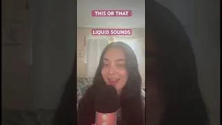 Thumbnail: ASMR this or that (liquid sounds edition) #tingles #asmrtriggers #mouthwhisper #relax