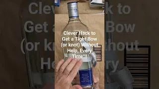Thumbnail: How To Tie a Snug, Tight Bow or Knot By Yourself!  #short #shorts