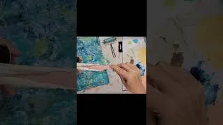 Thumbnail: Don't Waste Paint, Try THIS Instead! #acrylicpainting #mixedmedia #abstractart #shorts #short