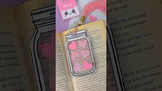 Thumbnail: Cute jar bookmark idea 🩷 #bookmark #diy