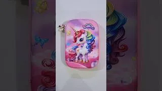 Thumbnail: Cute pink unicorn pencil case filled with fancy stationery #pencilcase #stationery #backtoschool