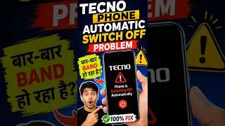 Thumbnail: Tecno Phone Automatic Switch Off Problem Solved 🔥 | Auto Restart Problem Solved #shorts