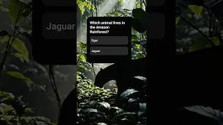 Thumbnail: 🌿 Which Animal Lives in the Amazon Rainforest? 🐾 Only Smart Quiz Players Get It Right!