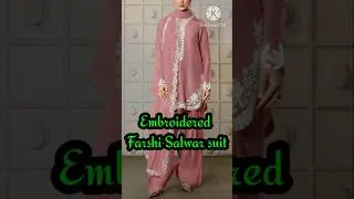 Thumbnail: Embroidered Farshi Salwar suit #embroideredfarshi#suit#shorts#ytshorts#fashion#trending#virel
