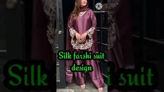 Thumbnail: Silk Farshi Suit design #silkfarshisuit#farshisuitsilk#trending#shorts#viralsuit