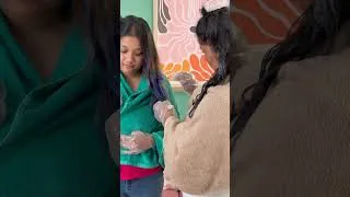 Thumbnail: Virgin Hair vs Colored Hair | Besties Try Hair Colouring #haircolor #greyhair #hairtransformation