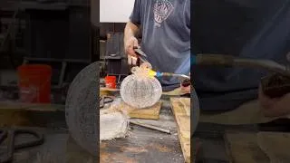 Thumbnail: Glass pumpkin anyone? #shorts #glassart #satisfying #experiment #pumpkin