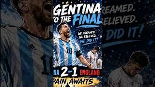 Thumbnail: Argentina Beat England 2–1 | Argentina Reach the Final! 🇦🇷