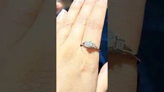 Thumbnail: Watch the Light Dance Inside This Solitaire ✨ #shorts