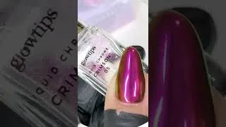 Thumbnail: Crimson Chrome Over Dark Candy Gel?! 😍💅 #NailGoals