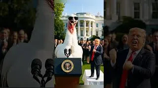 Thumbnail: The Tables Have Turned: Turkey Pardons Trump 🦃🇺🇸 #hilarious #trump #shorts
