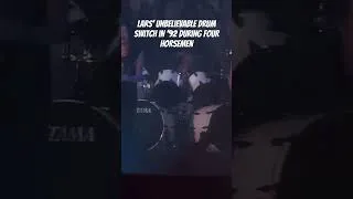Thumbnail: Lars Ulrich from Metallica unbelievable drum switch during the four horsemen in ‘92!