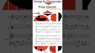 Thumbnail: George N. Gianopoulos - First Glance for Flute, Viola and Percussion, Op. 50, No. 1 (2025-26)