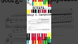 Thumbnail: George N. Gianopoulos - Sonata for Piano, Op. 42 (2022) #piano #newmusic #sheetmusic #classicalmusic