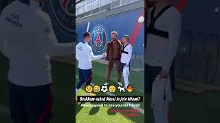 Thumbnail: Beckham asks Messi to join Miami after leaving PSG