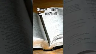 Thumbnail: Be established in God's word #shortprayer