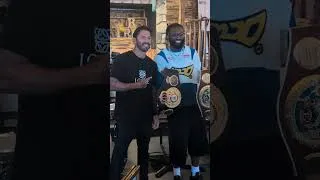 Thumbnail: Jaron 'Boots' Ennis taking pictures with former world champion Jorge Linares in Philly!!