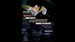Thumbnail: Prince Vegeta (Saiyan Saga) vs. Shadow The Hedgehog (Base + Movies) | Debate